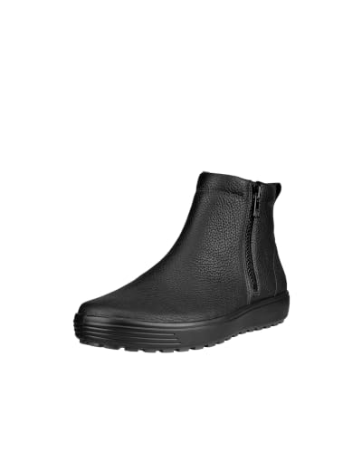 ECCO Herren Soft 7 TRED mit Reißverschluss Schwarz 45