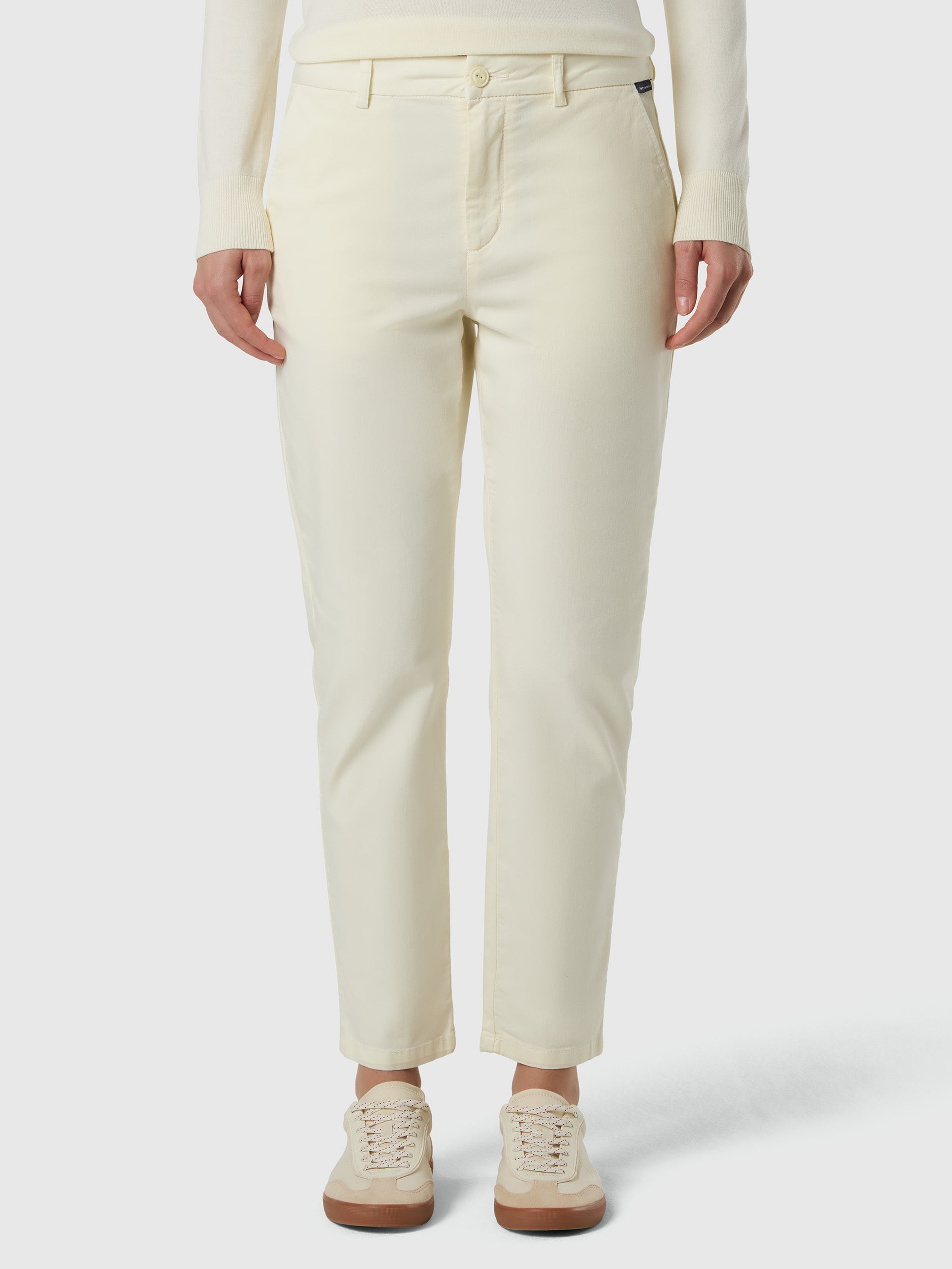 Stretch gabardine chinos