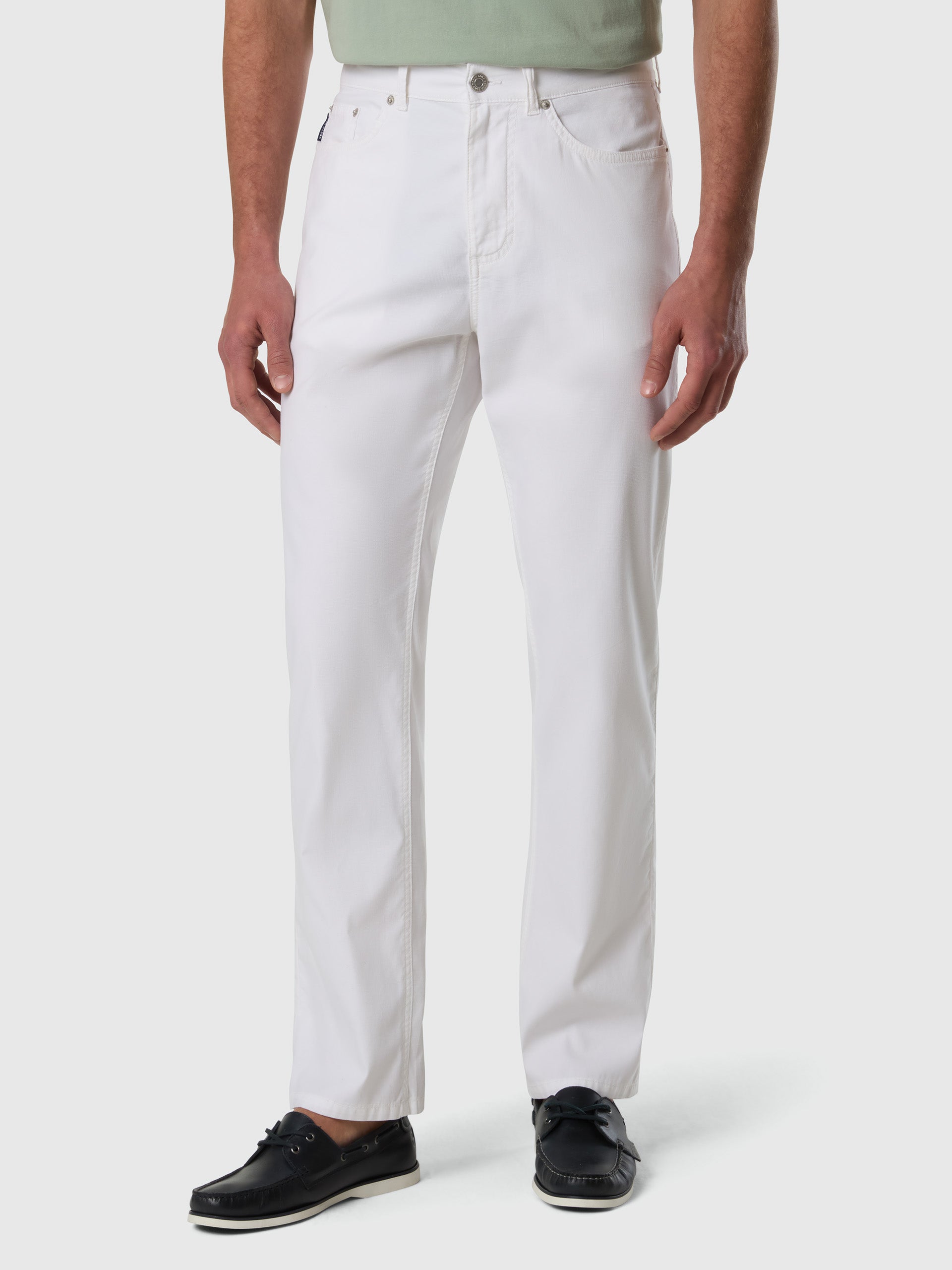 Stretch dobby 5-pocket pants