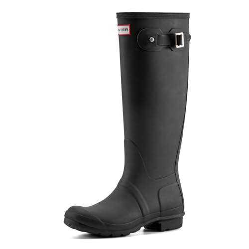 Hunter Womens Org Tall, Damen Gummistiefel, Schwarz (Black), 37 EU