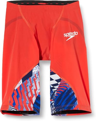 Speedo Herren Fastskin LZR Ignite Schwimmhose | Technischer Anzug | Wettkampfanzug | Racewear | Von der FINA zugelassen Bolt/Watermelon/White 30