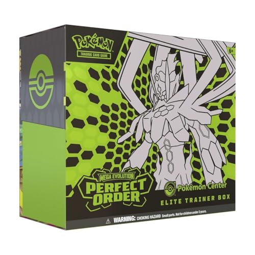 Pokémon TCG: Mega Evolution-Perfect Order Pokémon Center Elite Trainer Box | PO PKC ETB | Exklusives Tyrunt-Promo | 11 Booster Packs
