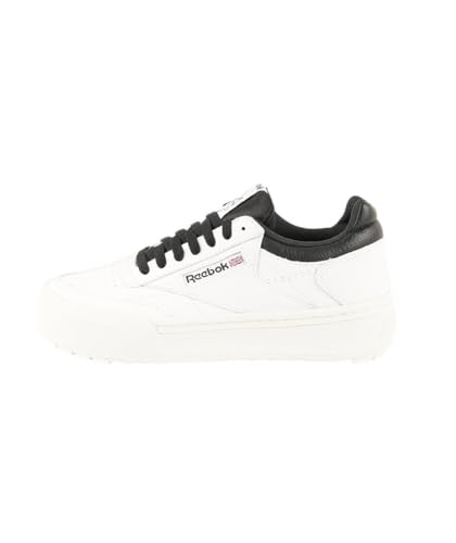 Reebok Unisex Club C Megacourt Tennisschuhe, White Chalk Black, 40 EU