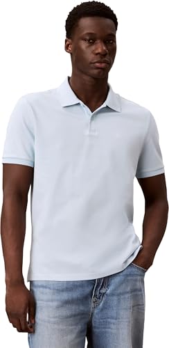 Calvin Klein Herren Ss Monogram Pique Polo Lv040Em269 Polos, Blau (Winter Sky), 3XL