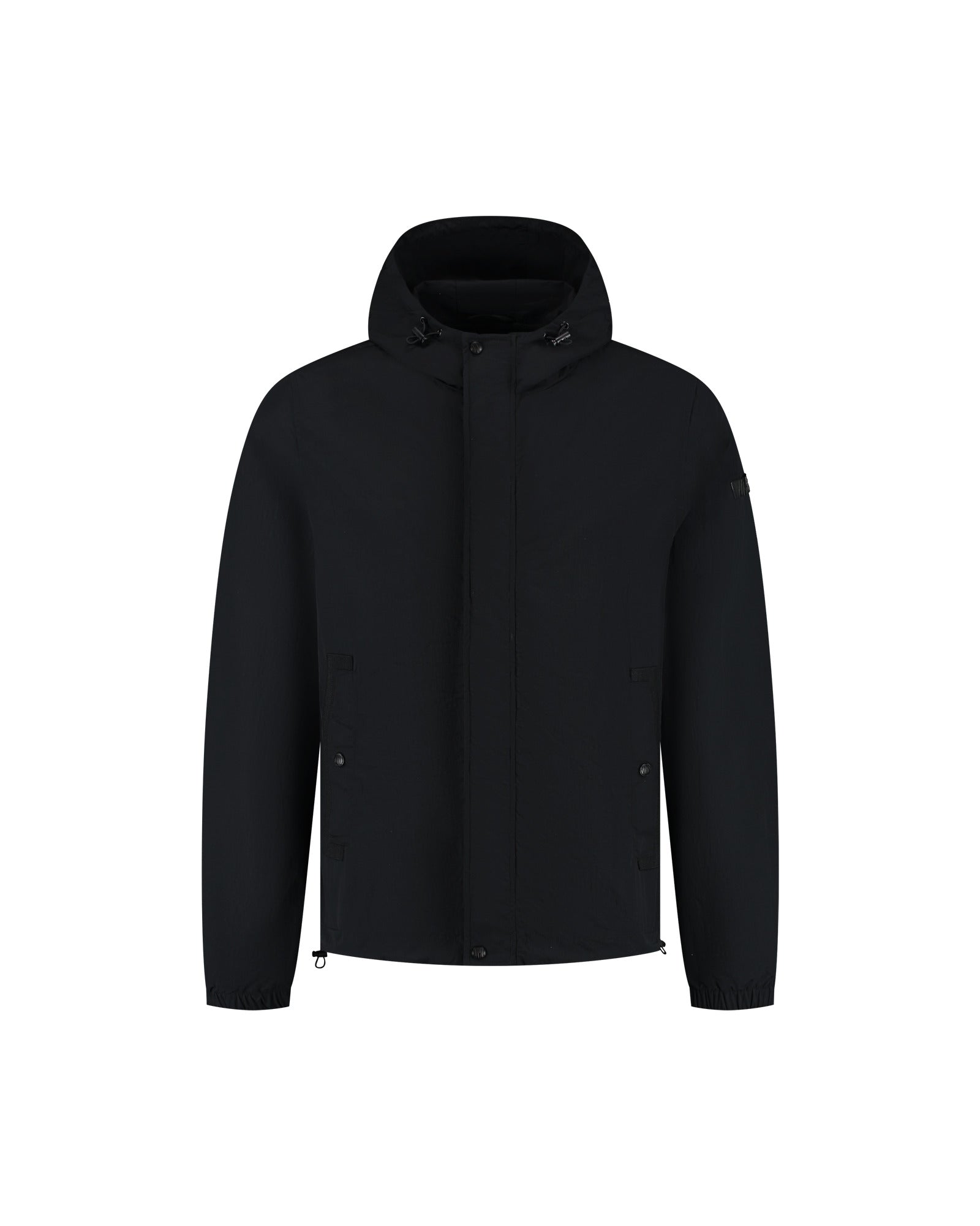 Malelions Men Nylon Windbreaker | Black