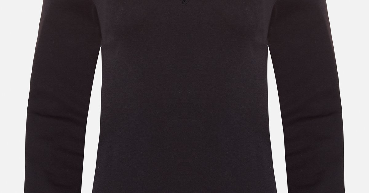 Top LS - Zwart - MIRACLE COTTON | Livera