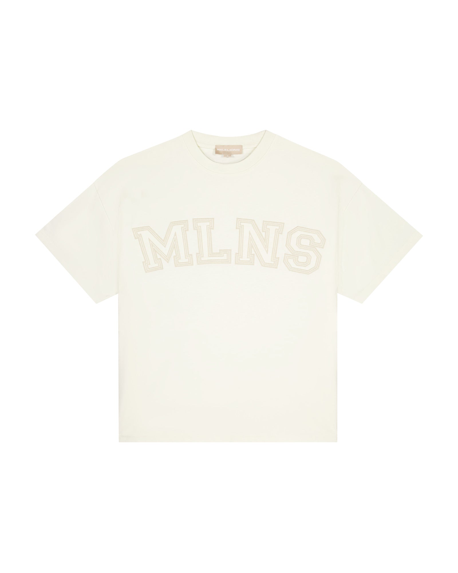 Malelions Women Varsity Oversized T-Shirt | Cream