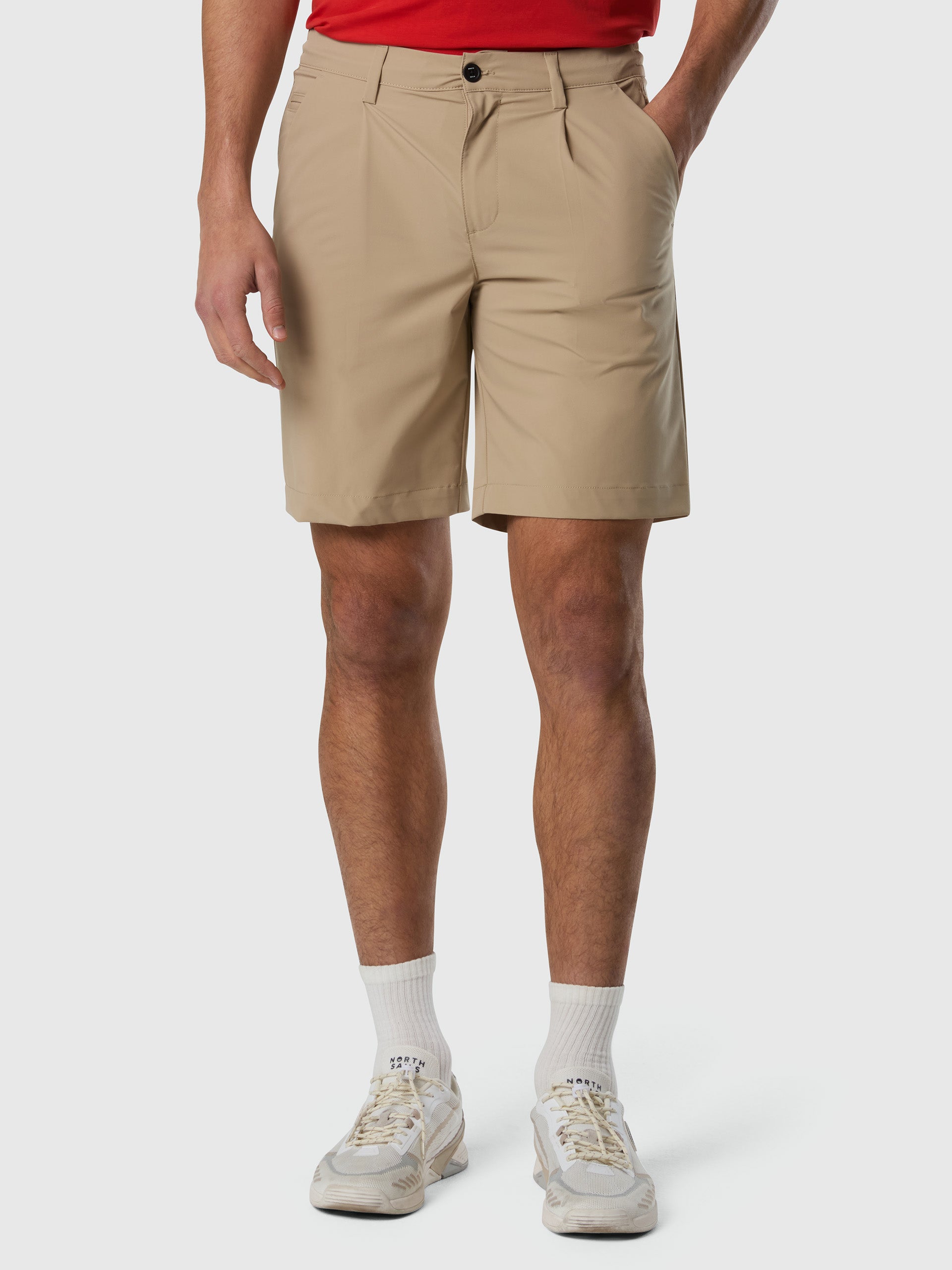 Pleated SOLOTEX® shorts