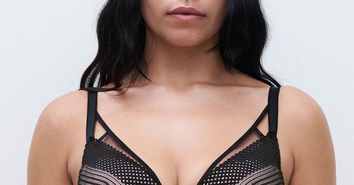 Plunge t-shirt BH - Zwart - PLAY | CHANTELLE PULP
