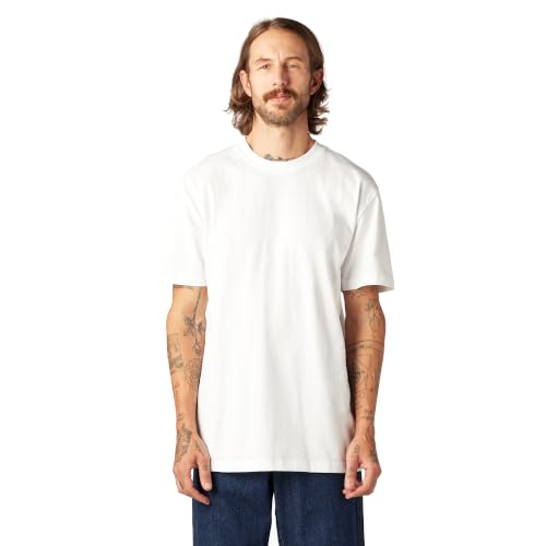 Dickies Kurzärmeliges schweres Herren-T-Shirt mit Rundhalsausschnitt, Weiss/opulenter Garten, 3XL/Tall