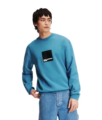 KARL LAGERFELD JEANS Herren Regular Logo Sweatshirt Hydro XL