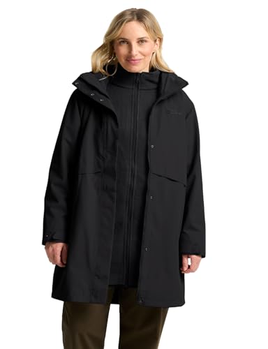 Jack Wolfskin Damen Baylight 3in1 W Coat, Schwarz, XS EU