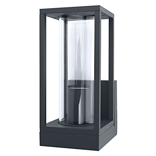 Ledvance LED Wandleuchte für 1x E27 Leuchtmittel, Design Leuchte mit Rahmendesign für Aussen für direkte Beleuchtung, aus hochwertigem Aluminium und Glas, ENDURA FRAME Wall E27