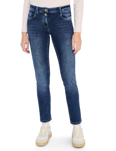 Cecil Jeans im Slim Fit mid Blue Used wash 36