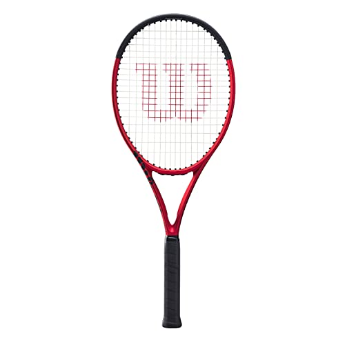 Wilson Tennisschläger Clash 100UL v2.0, Carbonfaser, Grifflastige Balance, 281 g, 68,6 cm Länge, Red/Black