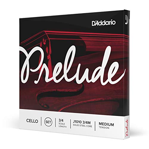 D'Addario Prelude Cellosaiten Satz 3/4 Größe, Mittlere Spannung