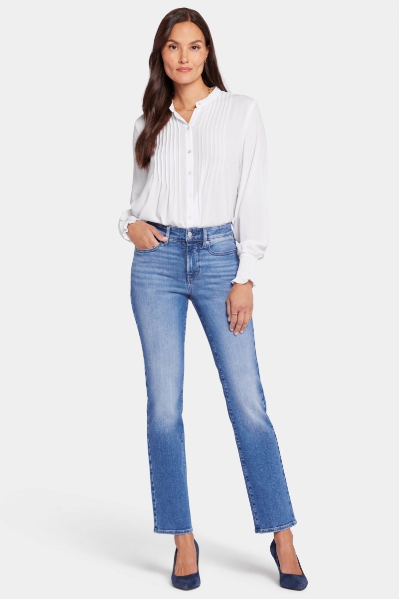 Ellison High Rise Straight Mediumblauw Premium Denim | Stunning