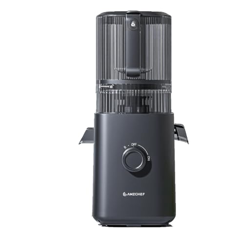 AMZCHEF Slow Juicer, 160 mm Einfüllöffnung für ganze Früchte und Gemüse
