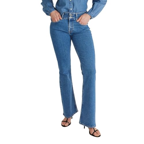 Pepe Jeans Damen Flare Mw Venus Jeans, Blau (Denim-3sa), 27 W/32 L
