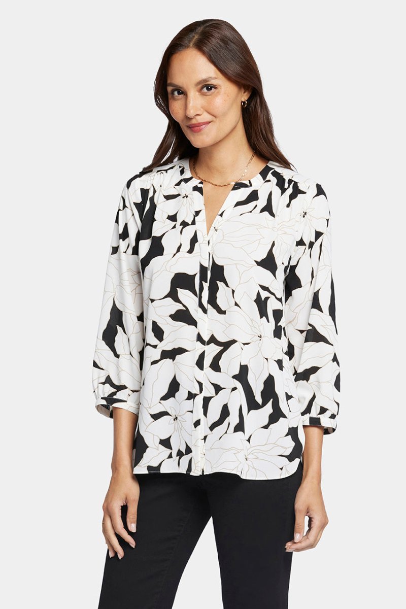 Pintuck Blouse Bloemenprint | Lalas