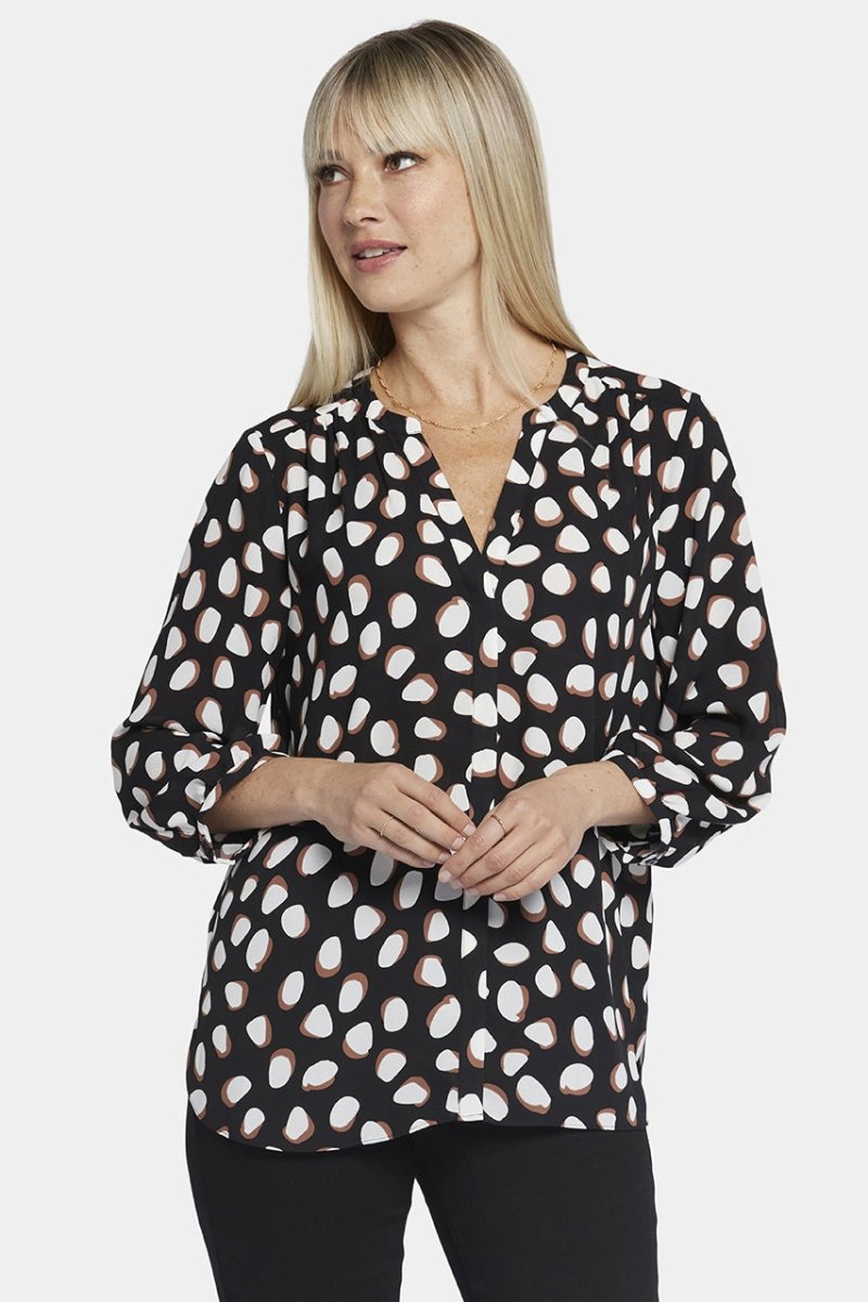 Pintuck Blouse Stippenprint | Matilda Dot