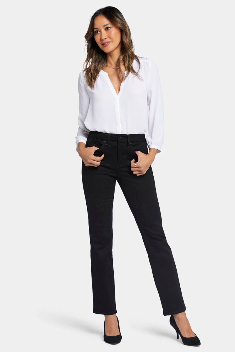 Ellison Straight Jeans met hoge taille | Black