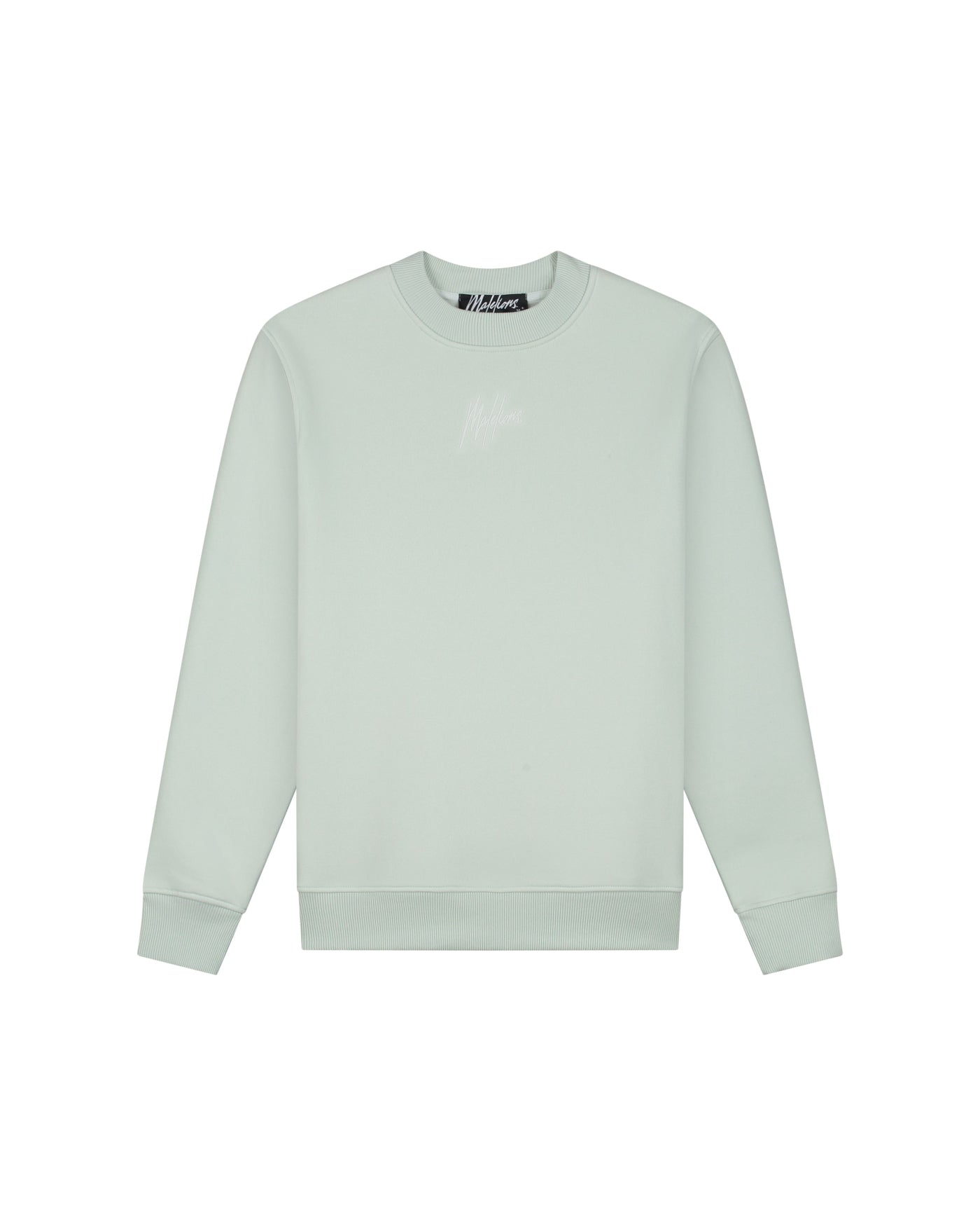 Malelions Men Striped Signature Sweater | Pale Aqua