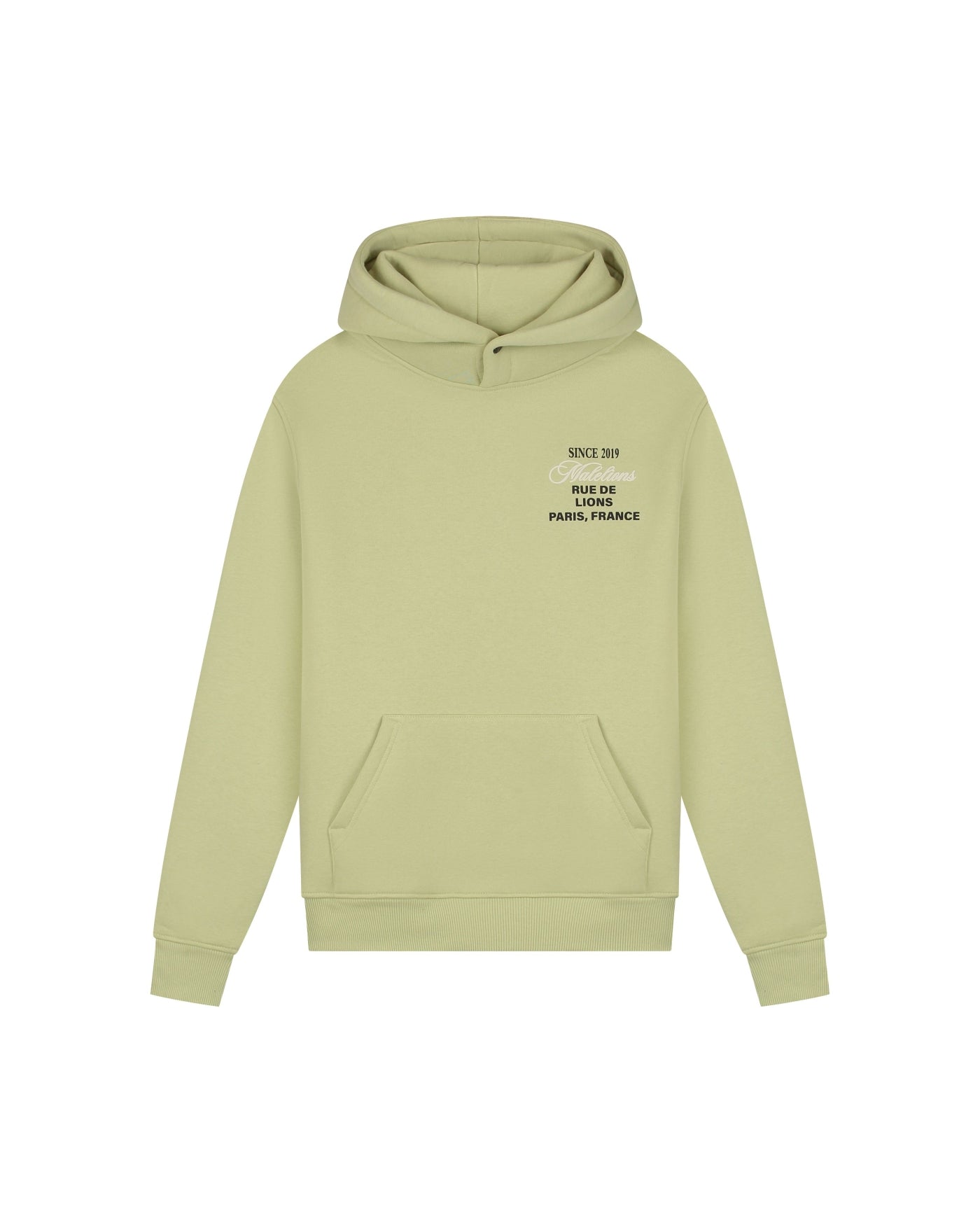 Malelions Men Design Hoodie | Light Green