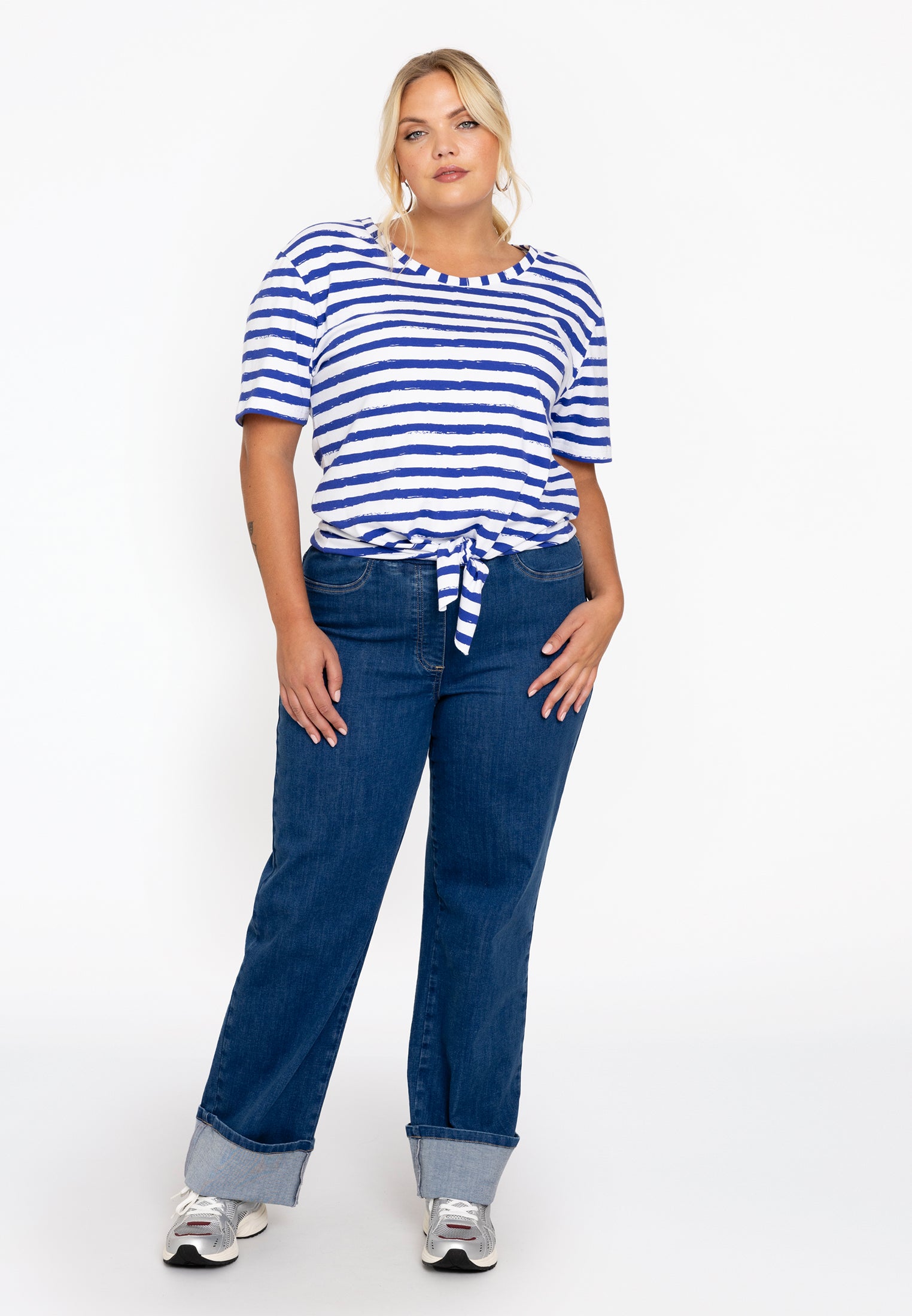 T-shirt met knoop RIVIERA