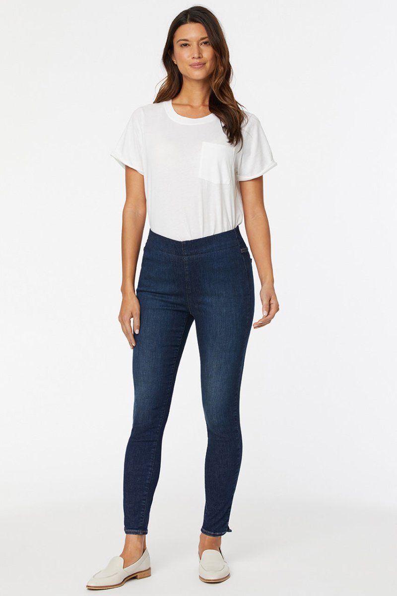Pull-On Skinny Ankle Donkerblauw SpanSpring™ Denim | Clean Vista