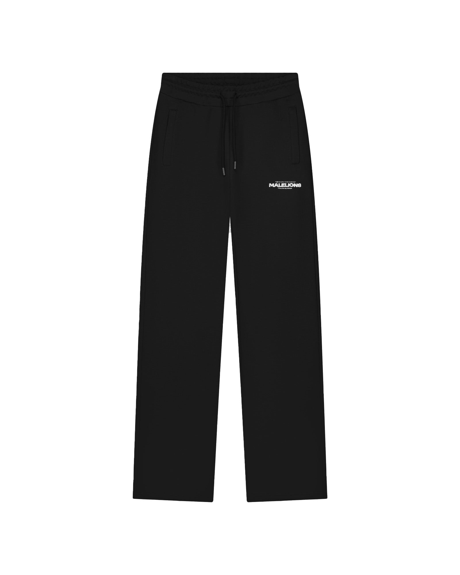 Malelions Women Italian Summer Straight Leg Sweatpants | Black