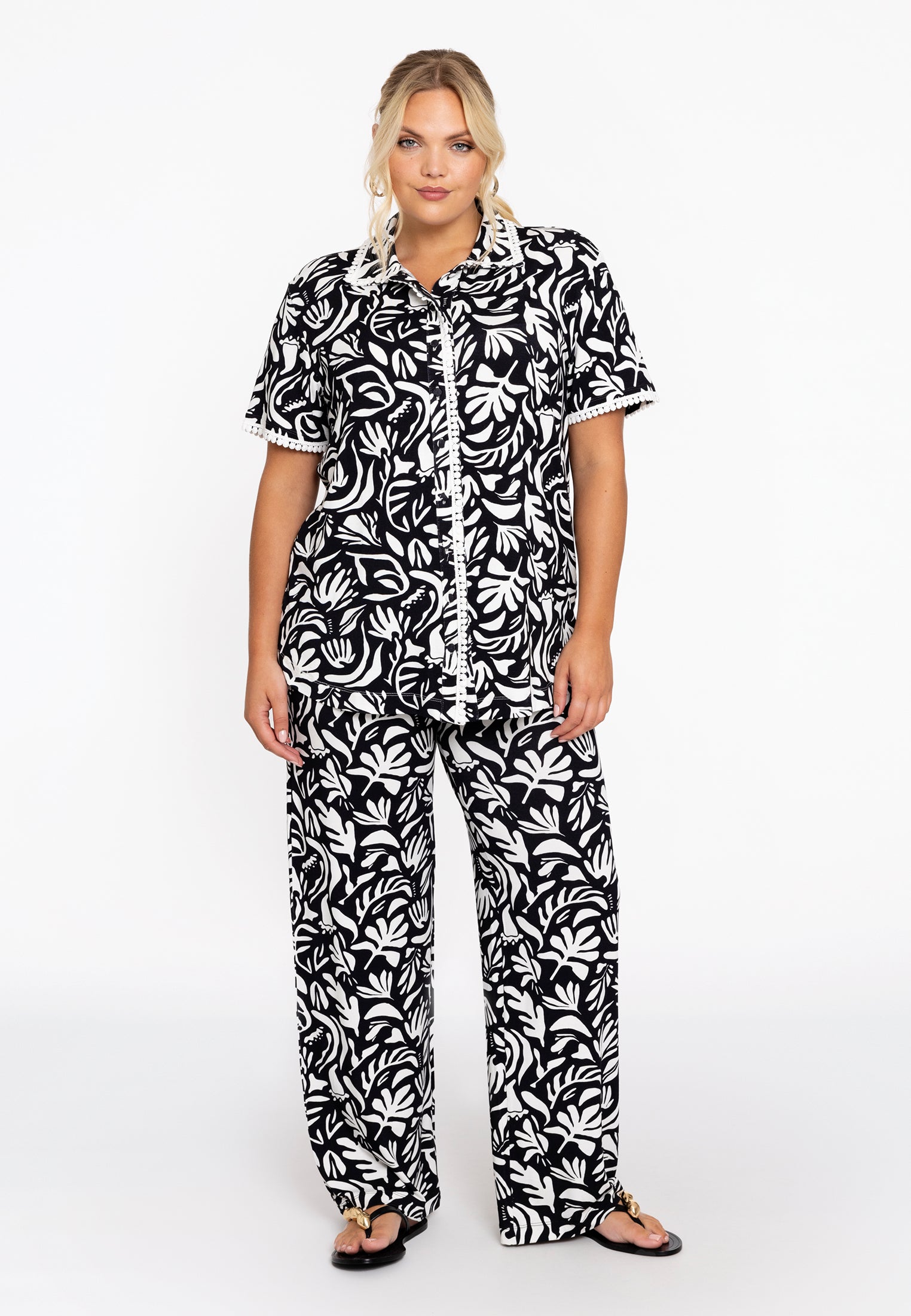 Blouse met kant FOGUA