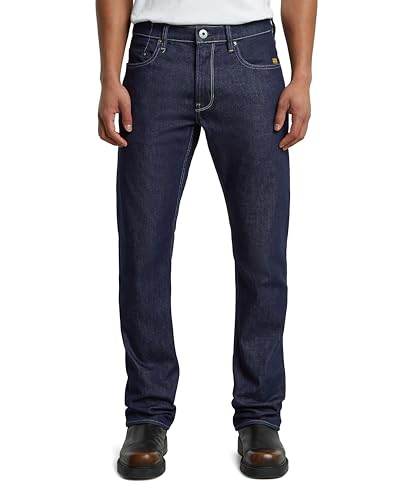 G-Star Herren Mosa Straight Jeans Jeans, Blau (Stay Raw Denim D23692-d316-d926), 27W / 32L