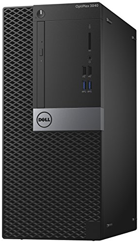 DELL Optiplex 3040 Mini Tower Desktop Computer PC, Intel Core i3-6100, 8 GB RAM, 256 GB SSD, WiFi, Bluetooth, US QWERTY Tastatur, Windows 11 Pro (Generalüberholt)