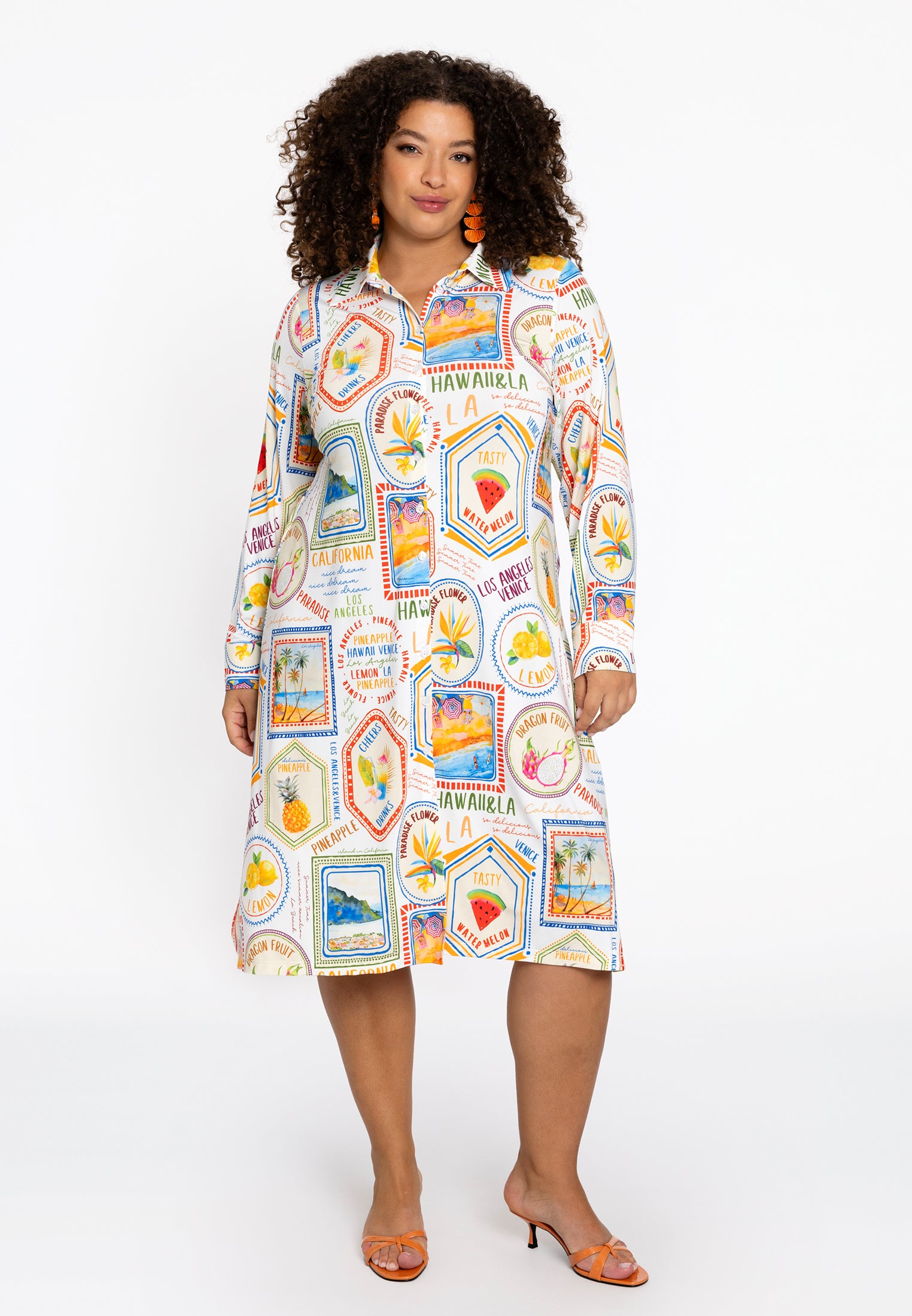 Lange blouse TROPICANA