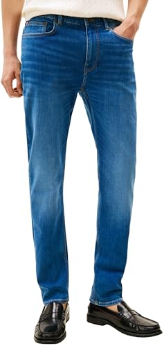 Tommy Hilfiger Herren Jeans Hose Slim Bleecker Mid Rise, Blau (Camino Indigo), 34W/30L