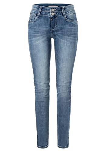 Timezone Damen Jeans Jeanshose EnyaTZ - Slim Fit Blau Summer Breeze Wash W24-W33, Größe:29W / 32L, Farbe:Summer Breeze Wash (3382)