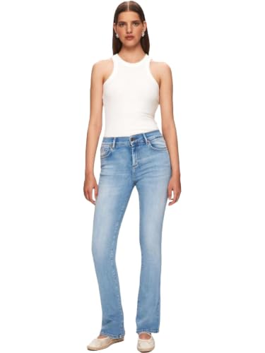 LTB Jeans Damen Fallon 400 - Bootcut Mid Rise Basic-5-Pocket Light Wash Blau aus Baumwollgemisch - Größe W25L32