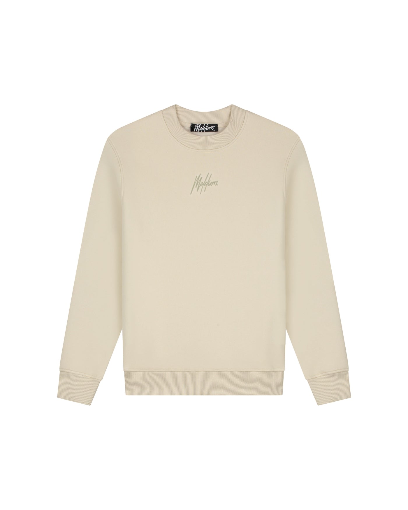 Malelions Men Striped Signature Sweater | Beige