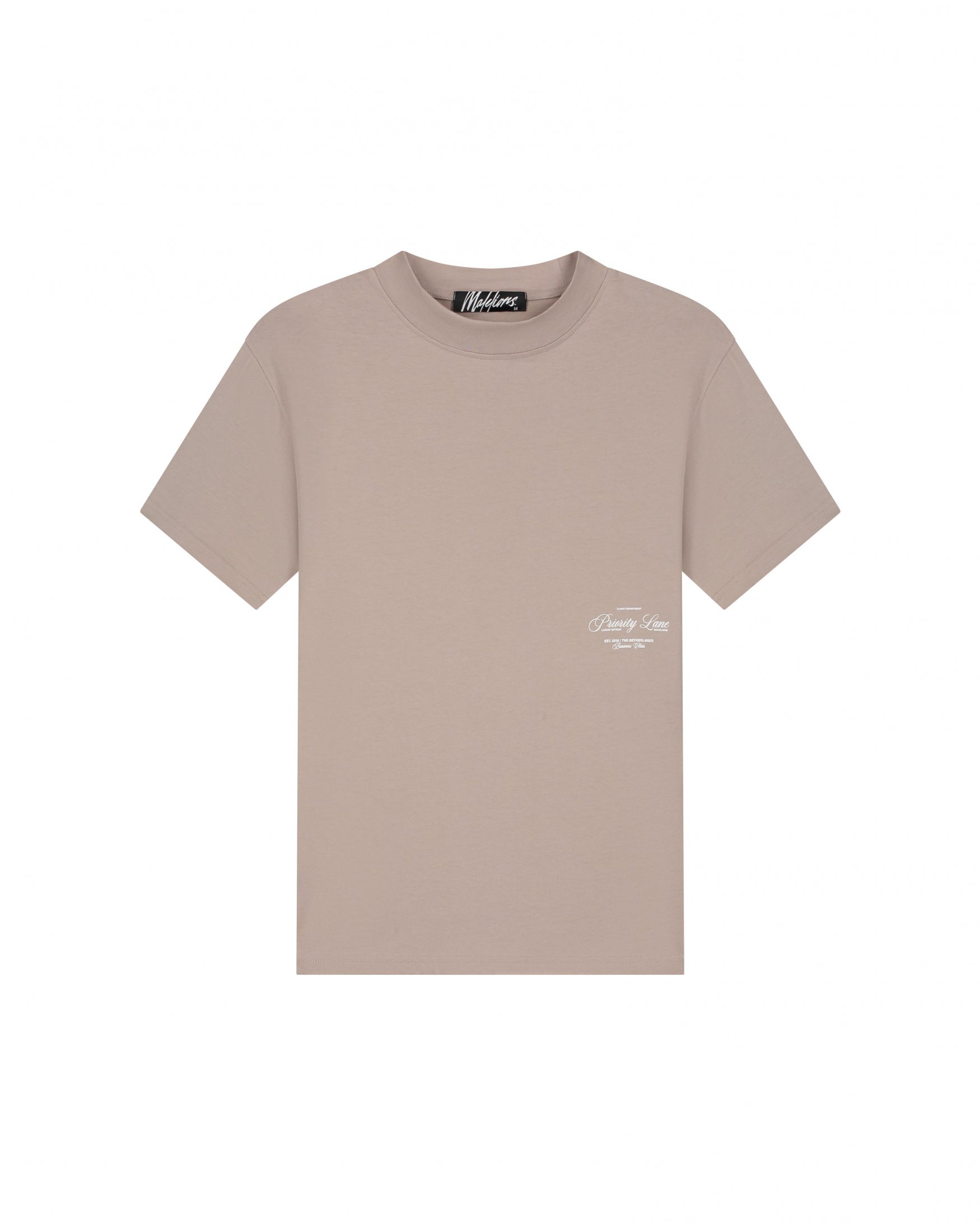 Malelions Men Priority T-Shirt | Taupe