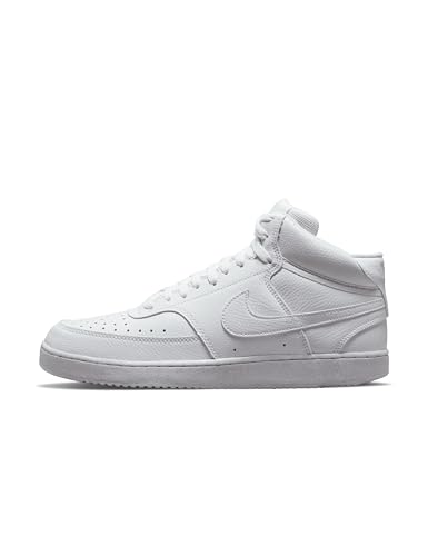 NIKE Herren Court Vision Mid Next Nature Sneaker, Weiß, 45 EU