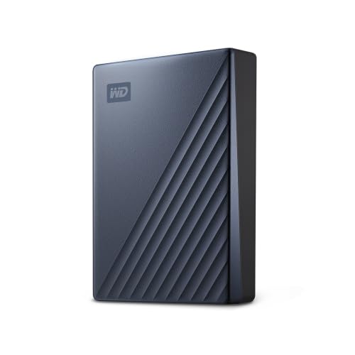 WD My Passport Ultra externe Festplatte 2 TB (mobiler Speicher, Metallgehäuse, herunterladbare Software, automatische Backups, Passwortschutz) Blau - auch kompatibel mit PC, Xbox, PS4 und PS5