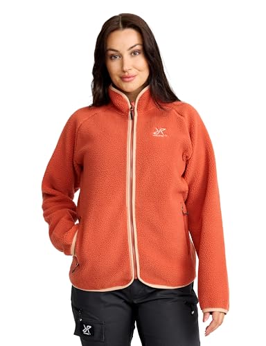 RevolutionRace Canyon Full-Zip Pile Fleece für Damen, Outdoor Fleecejacken perfekt für Wanderungen und Outdoor-Abenteuer, Bruschetta/Maple Sugar, M