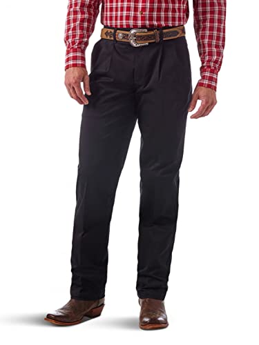 Wrangler Herren Lässige Plisseefalten Hose, schwarz, 36W / 32L