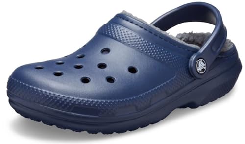 Crocs Unisex Erwachsene Classic Lined Clog Clog, Navy/Charcoal, 43/44 EU