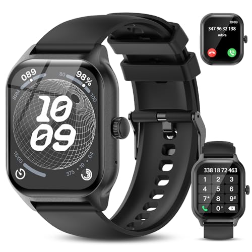 Smartwatch Herren Damen 2.01" Display Fitnessuhr Pulsuhr IP68 Wasserdicht