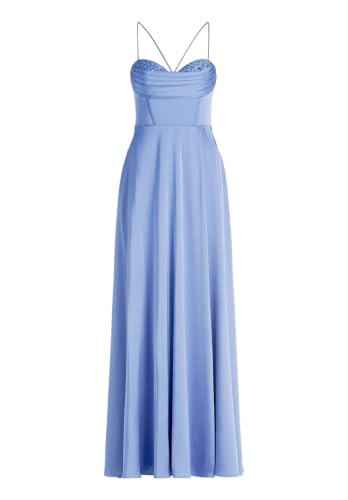Vera Mont Damen Abendkleid mit Wasserfallausschnitt 36, Smoky Lavender