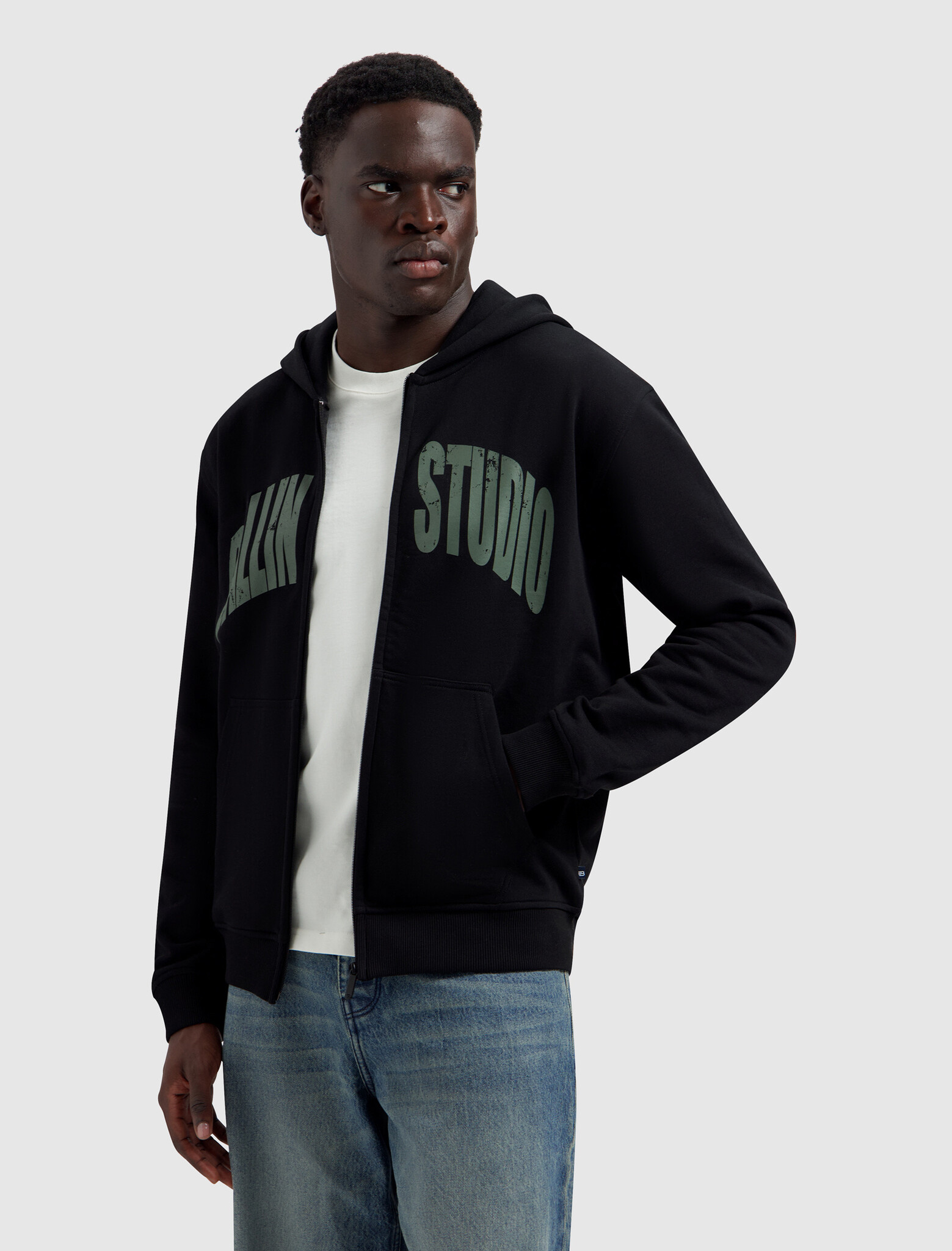 BALLIN' Hooded Sweat Vest Studio Black (26019310 - 02)