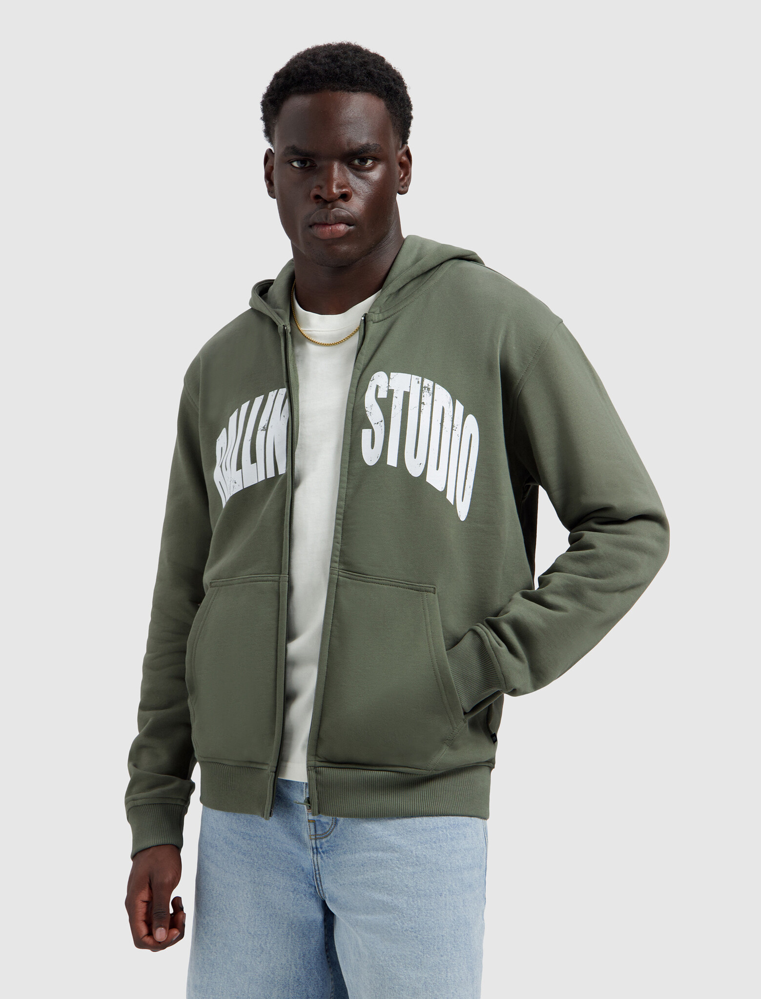 BALLIN' Hooded Sweat Vest Studio Dark Army (26019310 - 11)