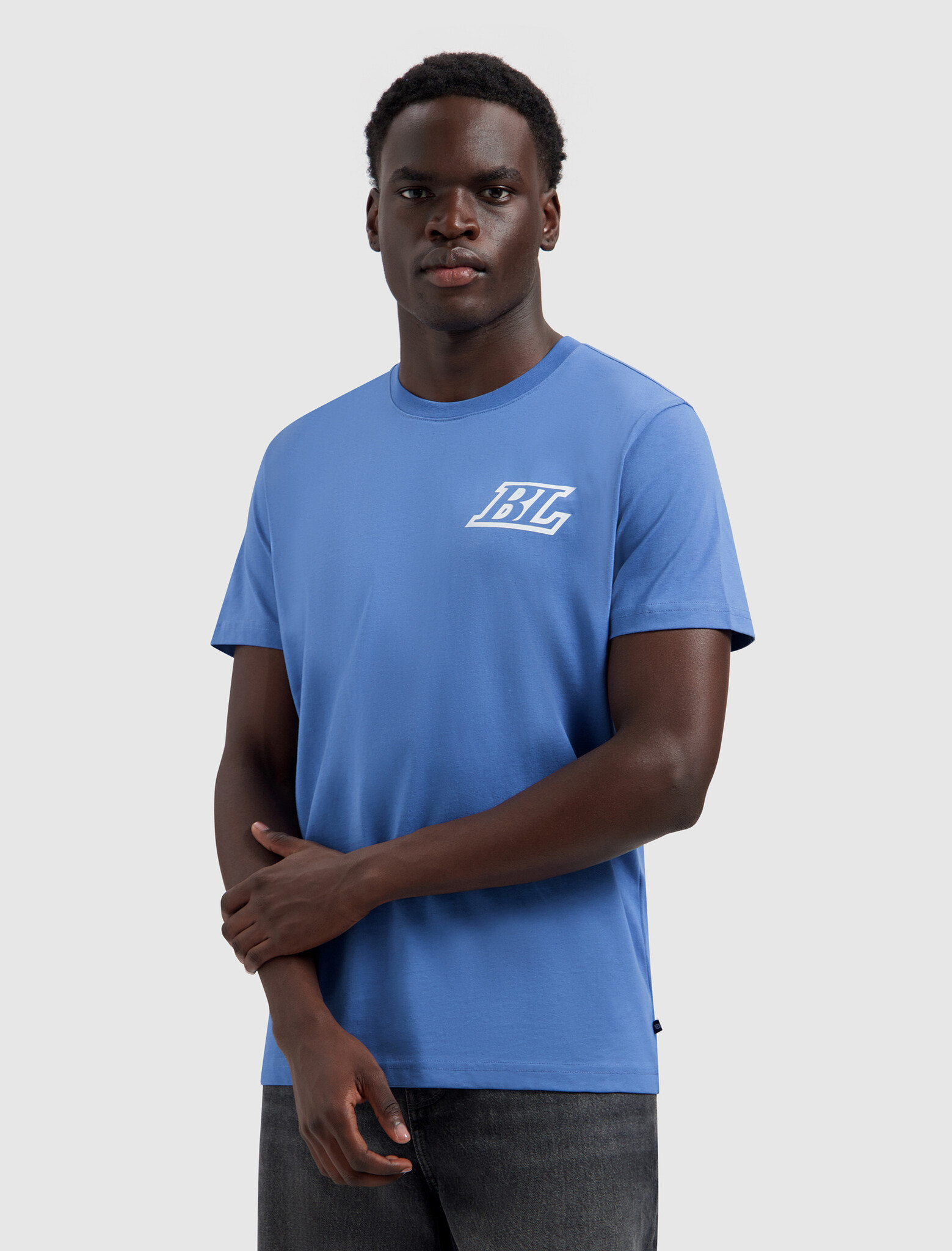 BALLIN' Ballin T-shirt Stacked Logo Faded Cobalt (26019107 - 12)